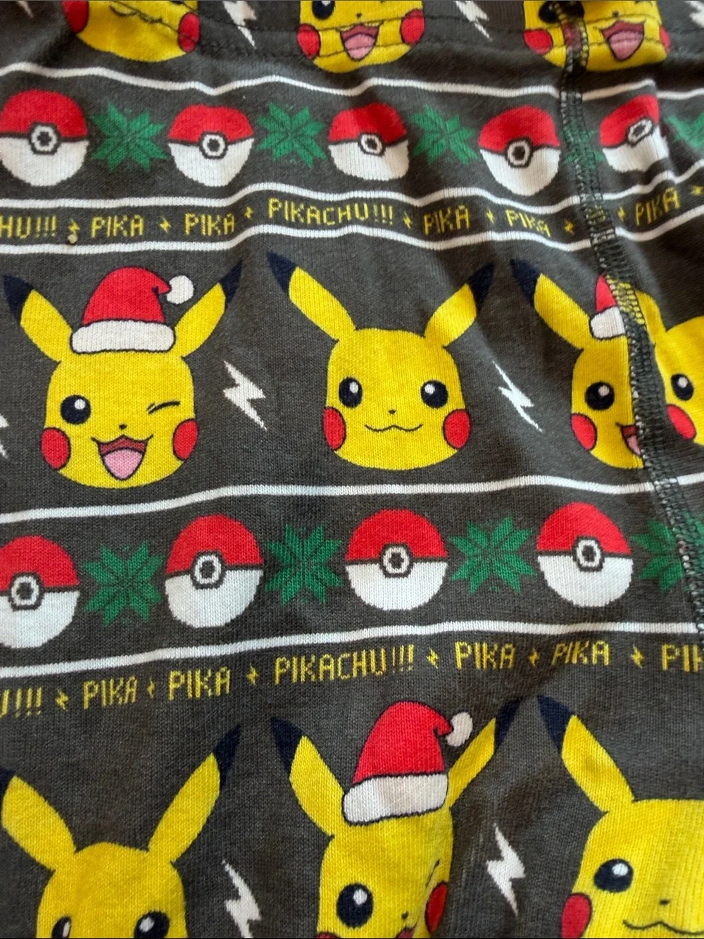 B69 Hanna Andersson Pikachu Christmas PJ Pants, 12y NWOT